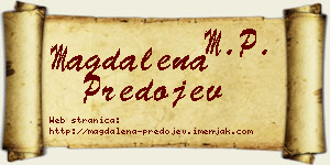 Magdalena Predojev vizit kartica